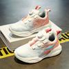 Tênis Leve para Corrida Feminino 2025 Verão Novo Respirável Fivela Giratória Sapatos Esportivos Macios para Crianças Sapatos de Malha Antiderrapantes