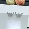 Nuevos Pendientes Chanel Letra Doble C 2025 para Mujer, Aguja de Plata, Estilo Chanel, Pendientes de Lujo de Alta Gama, Estilo Abuela Chanel