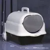 Bandeja Sanitaria para Gatos Completamente Cerrada, Extra Grande, Desodorizante, Inodoro para Gatos Doméstico, Caja de Arena, Suministros para Mascotas