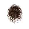 Peruca de Rabo de Cavalo no Mesmo Estilo das Celebridades Femininas, Coque Cacheado Lã, Aplique de Cabelo Fofo Alto, Argola de Cabelo Vintage