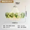 Lustre vintage estilo francês para sala de estar, lustre criativo de cristal em formato de pétala de luxo leve para quarto, iluminação estilo americano para sala de jantar de casa de hóspedes