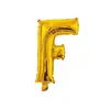 Globo de película de aluminio con alfabeto inglés A-Z de 16 pulgadas, cuerpo de cumpleaños, globo delgado de papel de aluminio dorado y plateado, decoración de fiesta