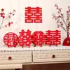 Atacado no Local Suprimentos para Casamento Enfeites Criativos Completos Layout de Decoração de Sala de Casamento Tecido Não Tecido Enfeites Grandes Redondos de Dupla Felicidade