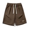 Pantalones Cortos Casuales de Diseño Plisado Dividido y Cosido Estilo Americano, Nuevos Shorts Deportivos de Verano con Bordado de Letras Retro