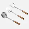 Espátula de acero inoxidable, cucharón para sopa, espumadera, espátula para freír, cuchara para arroz, utensilios de cocina para el hogar, suministros de cocina, juego completo de utensilios de cocina