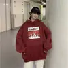 Moletom com Capuz de Lã Estilo Retrô Americano Outono e Inverno para Mulheres 2025 Novo Estilo Solto Estilo Bf Preguiçoso Grosso Versátil Top