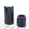 Frasco de Crema Violeta Porcelana Negra en Stock Frasco de Vidrio Opaco con Tapa de Baquelita Frasco Vacío de 500ml Violeta-Negro Varias Tapas
