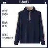 Suéter de cuello alto al por mayor manga larga ropa de otoño e invierno logo impreso grupo corporativo catering uniforme de camarero abrigo nuevo