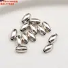 Anillo Redondo de Plata de Ley Anillo para Correr Cuentas de Arroz Separador Espiral Accesorios de Cuentas Hebilla de Gancho Vieja Retro Separador de Cara Golpeada Material Hecho a Mano para DIY