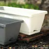 Nuevo macetero Hollen engrosado maceta para flores y verduras de balcón familiar canaleta rectangular para plantar maceta de plástico para perezosos venta al por mayor