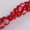 Cuentas de vidrio con interior roto, cuentas de cristal agrietadas con hielo, cuentas de vidrio para pulseras hechas a mano, material de 8 mm