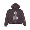 Sudadera con capucha y cremallera Erd Grjkd Melancólica Rica Dios de Segunda Generación y Revólver Lavada Desgastada para Hombres y Mujeres Moderna