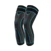 Rodilleras Deportivas Extensibles para Calor, Baloncesto, Correr, Protección contra el Frío, Protección de Rodilla para Hombres y Mujeres, Tejidas para Ciclismo Estilo Largo con Correas, Absorción de Impactos