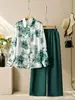 Fábrica de Origem Exportação Transfronteiriça Moda Feminina Plus Size Casual Conjunto de Duas Peças Coleção de Liquidação
