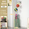 Suporte de Bola de Ferro Forjado para Interior Infantil Suporte de Armazenamento de Basquete de Chão Prateleira de Armazenamento de Brinquedos de Futebol para Casa
