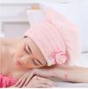Touca Secadora de Cabelo Lã Coral Adulto Coreano Touca Secadora de Cabelo Laço Touca de Banho Artefato Absorvente de Água Turbante Macio Touca de Banho