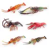6 Piezas de Figuras Realistas de Camarones Modelos de Animales Marinos de PVC Criaturas Marinas en Miniatura para Niños Juguetes Educativos de Vida Marina Decoraciones de Vida Marina para Col