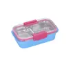 Caja de Almuerzo Dopamina Acero Inoxidable 304 Caja de Almuerzo Compartimentada para Estudiantes, Niños, Trabajadores de Oficina, Lonchera, Caja para Comida Ligera