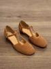 Sandálias Romanas Tecidas Bonitas Retro de Verão 2025 para Mulheres com Saias Vazadas Mary Jane Salto Grosso Sapatos de Dedo