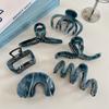 Pinza de acetato de alta calidad, pinza grande de tiburón, estilo coreano, textura color tinta, horquilla para el cabello, placa trasera para la cabeza femenina, accesorios para el cabello