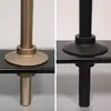 Varilla Colgante Redonda de Metal Minimalista Soporte Pilar Estante Librero Colgador de Metal de Piso a Techo Riel Fijo,