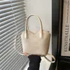Bolsa de Mano Artística de Comercio Exterior Súper Popular Este Año Popular Nuevo Estilo 2026 Texturizada para el Trabajo Bolso de Cubo Portátil Cruzado