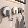 Gancho de Ventosa, No Requiere Taladro, Fuerte Capacidad de Carga, Diseño de Madera con Ventosa al Vacío, Adecuado para Dormitorio, Cocina, Baño, Detrás de la Puerta, Soporte para Toallas, Sin Rastro