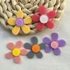 Hyun-a ins Vento flor costura flor acrílico acessórios diy feito à mão pequenos brincos frescos material fabricantes atacado