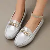 Comercio Exterior Tallas Grandes Otoño 2026 Nueva Moda Casual para Mujer Ropa Exterior Estilo Europeo Americano Mocasines Slip-on Zapatos Bean