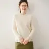 Suéter de cachemira para bebé Otoño/Invierno 2026 para mujer, cuello redondo, diseño de ganchillo, corte holgado, suave y cómodo, estilo pullover, capa base de punto de panal