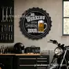 Colgante de Tapa de Botella Temática de Cerveza Divertido y Moderno Estilo Industrial Decoración de Pared de Restaurante de Barbacoa Pintura de Hojalata 35/4