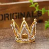 Nueva Corona Pequeña Estilo Coreano con Pedrería para Niñas, para Actuaciones Escénicas de Princesas, Cumpleaños, Accesorios para Pasteles de Festival y Accesorios para el Cabello para Niñas