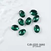 Manicure Popular Ponta Afiada Esmeralda Diamante Multifacetado Forma Especial Coração Machado Super Brilhante Versátil Joia de Diamante para Unhas Venda por Atacado