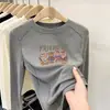 Camada base redonda para meninas, uma camiseta de manga comprida super fofa e casual para outono e inverno, perfeita como camada interna para crianças mais velhas, proporcionando calor
