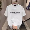 Camiseta de Manga Corta Estilo Americano para Hombre, Estilo Delgado de Verano, Camiseta de Media Manga con Estampado de Alta Gama para Hombre, Producto Transfronterizo de Alta Calidad