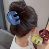 Nuevo Clip de Tiburón M 2025 Pasador de Pelo de Alta Gama para la Parte Trasera de la Cabeza de Mujer Estilo Francés Lujo Ligero Moda Pinza para el Pelo