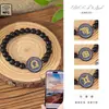 Pulsera Elástica Negra Popular Transfronteriza NFC Ins Nicho 12 Signos del Zodiaco Pulseras de Pareja Venta al por Mayor desde Fabricante