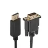 Atacado de fábrica cabo dp para vga macho para macho 1,8 M banhado a ouro displayport dp para vga cabo adaptador