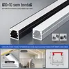 Lâmpada de linha LED Slot para lâmpada de alumínio embutido em forma de U Slot de alumínio Lâmpada de linha de liga de alumínio Barra de luz linear embutida de perfil de alumínio