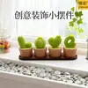Cactus Impreso en 3D Adorno de Escritorio Modelo Decoración Paisajismo Cactus de Amor Planta Pequeña en Maceta Bonsái Artificial para Uso Doméstico