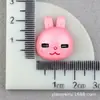Accesorios para el Cabello de Piel de Cerdo Material Animales de Dibujos Animados DIY Pegamento de Crema Accesorios de Resina Tocado Conejo Accesorios para Funda de Teléfono Móvil