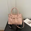Bolsa de Mão de Couro Maillard para Mulheres, Bolsa de Ombro com Cinto Vintage Fashion, Bolsa Transversal de Grande Capacidade para o Dia a Dia
