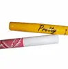 Tubo de gloss para lábios de 1ml, tubo vazio para tintura de sobrancelha, tubo redondo reto, tamanho curto, frasco aplicador, material de embalagem cosmética, fábrica de Ningbo