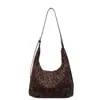 Bolso Tote de Moda Retro con Estampado de Leopardo para Mujer, Nuevo Estilo Coreano Otoño/Invierno 2026, Casual, para Viajar, Gran Capacidad, Bolso de Hombro
