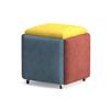 Mesa de Centro Combinable Apilable Cubo de Rubik Taburete Bajo 5 en 1 Hogar Apartamento Pequeño Sofá Banco Pequeño para Cambiar Zapatos