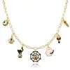 Pulsera de Halloween 2025 Moda y Versátil Divertido Exagerado Colgante de Calabaza Fantasma Murciélago Adecuado para Hombres y Mujeres