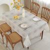 Toalha de Mesa Floral Simétrica Roxa de PVC, 100% à prova d'água, à prova de óleo e resistente a respingos, pode ser limpa repetidamente.. Sousplats retangulares e quadrados podem ser cortados em qualquer tamanho, adequados para refeições internas e externas, camping, churrascos e decoração de restaurantes.. Protege móveis e eletrodomésticos contra poeira, apresentando uma toalha de mesa decorativa em estilo rústico retrô.