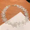 Accesorios para el Cabello de Perlas, Tocado con Cuentas, Adornos para el Cuello Hechos a Mano, Collar, Pasarela, Novia de Escenario t, Sesión de Estudio de Ensueño, Adornos para la Frente de Fotos