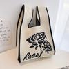 Bolso pequeño cuadrado ins bolso de mano para mujer bolso tipo cubo tejido estilo coreano bolso de mano versátil bolso tote casual bolso para lonchera poliéster