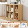 Estantería de Madera Maciza Estante de Almacenamiento de Pie Montado en la Pared Combinación Gabinete de Rejilla Sala de Estar Almacenamiento de Jardín de Infantes Almacenamiento Bajo Librero para el Hogar